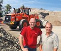 Talbot Excavation Operations Manager Denis Belanger (left) and owner Yvon Talbot (right)